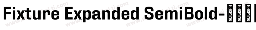Fixture Expanded SemiBold字体转换